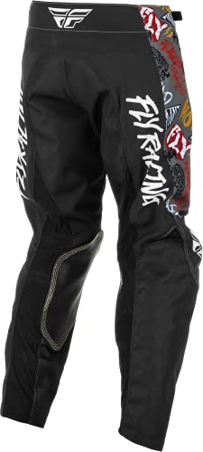 Pantalones Fly Racing 2022 Youth Kinetic Rebel (Negro/Gris, - Imagen 4
