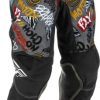 Pantalones Fly Racing 2022 Youth Kinetic Rebel (Negro/Gris,