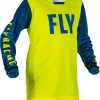 Jersey Fly Racing 2022 Youth Kinetic Wave (Hi-Vis/Azul,