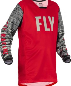 Jersey Fly Racing 2022 Youth Kinetic Wave (Rojo/Gris,