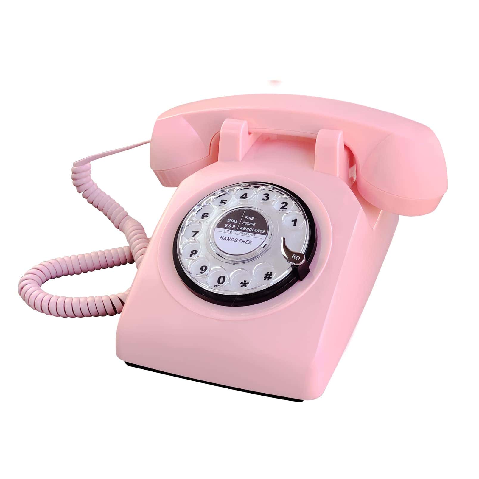 Teléfono de Escritorio con Cable Retro de -Rosa - Imagen 3