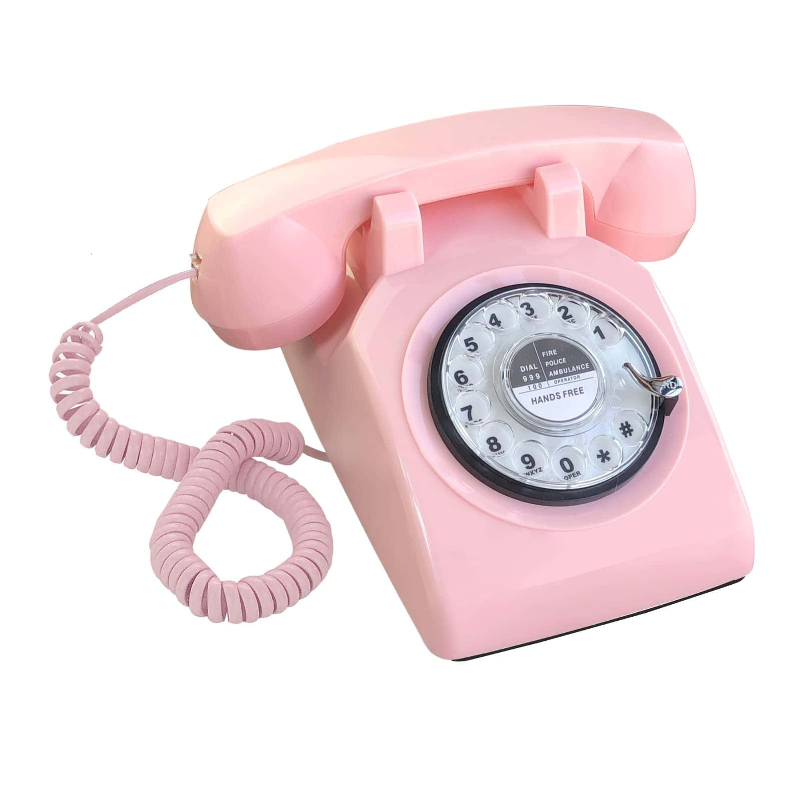 Teléfono de Escritorio con Cable Retro de -Rosa - Imagen 4