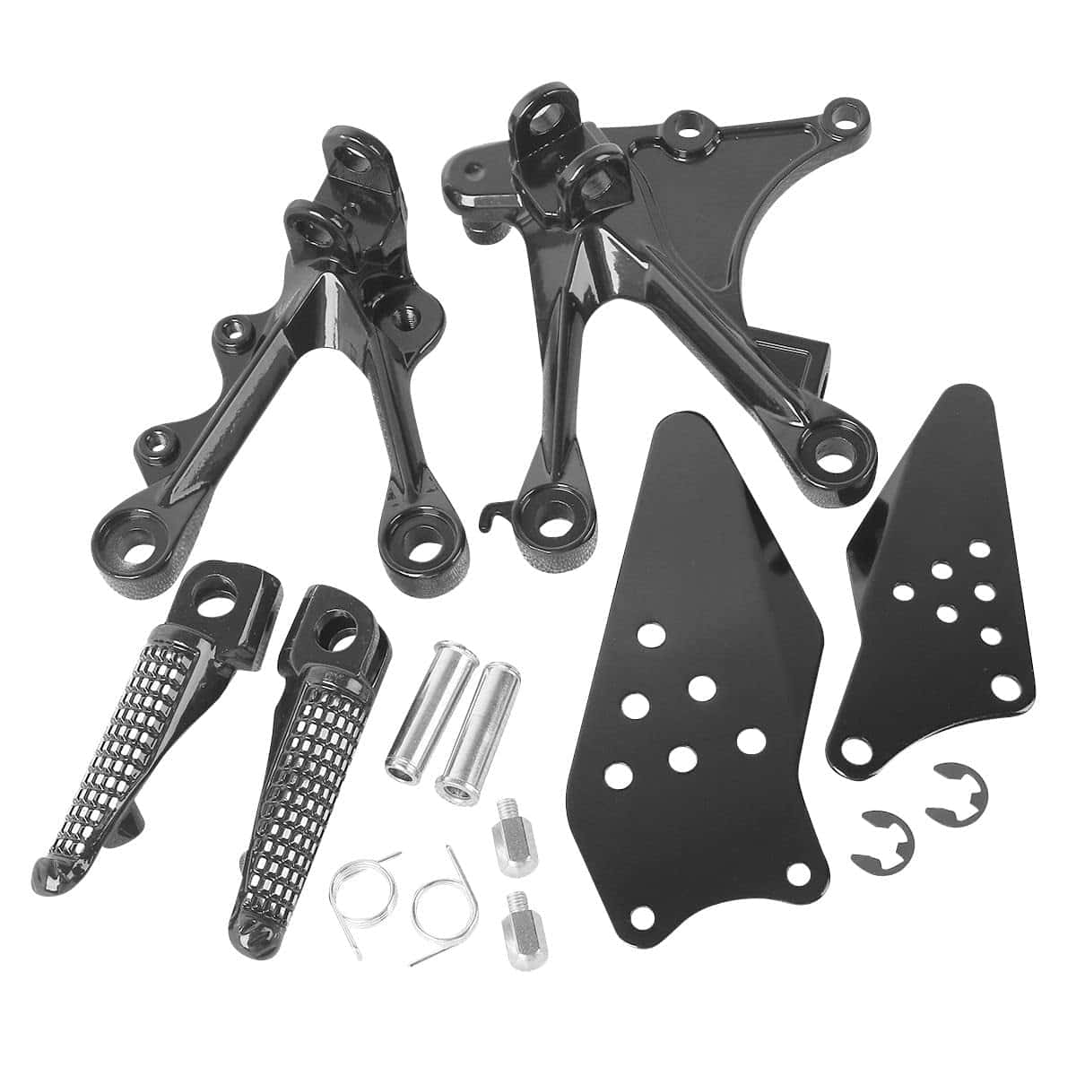 Soporte de Pedales Frontales Negro Mate para Kawasaki ZX6R - Imagen 7
