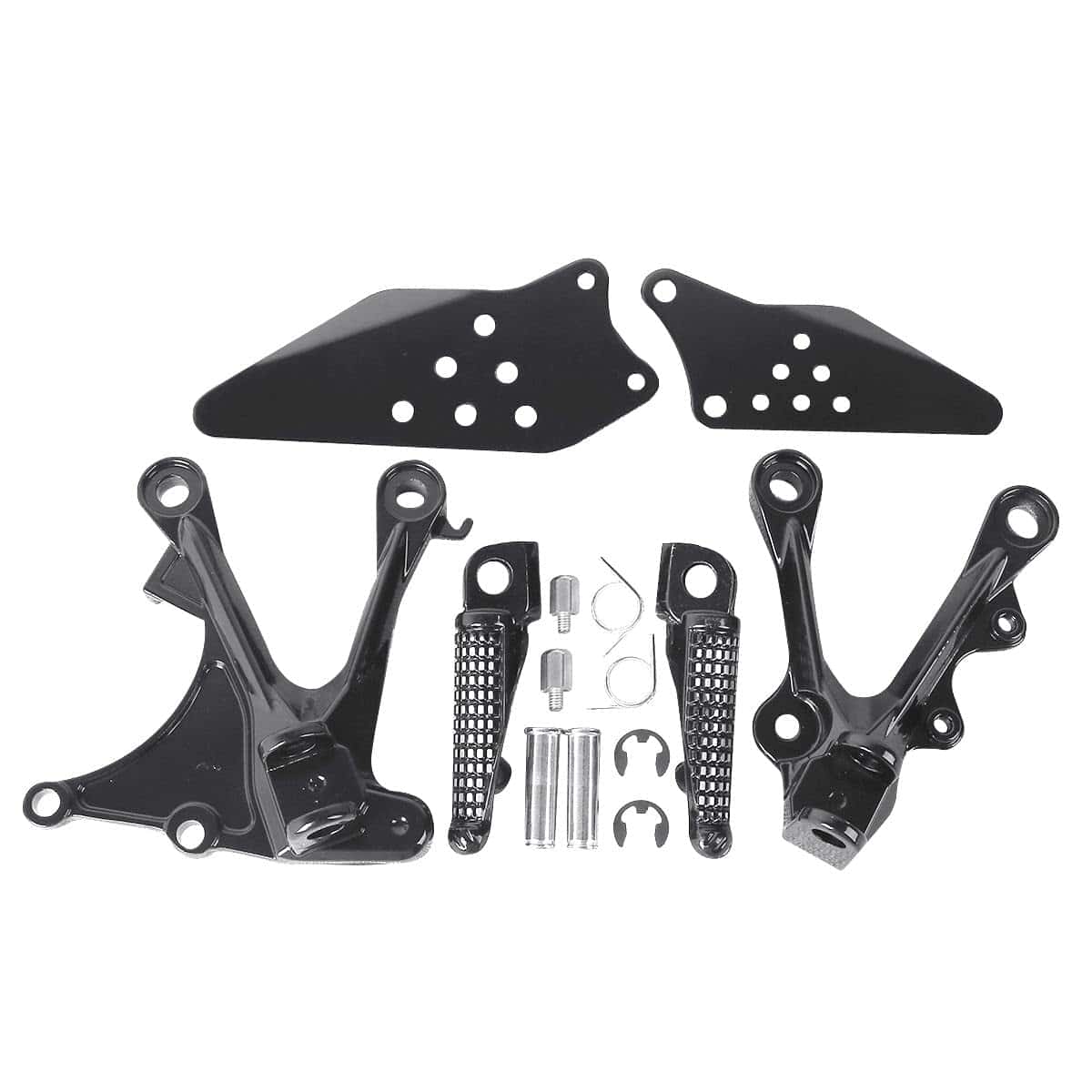 Soporte de Pedales Frontales Negro Mate para Kawasaki ZX6R - Imagen 3