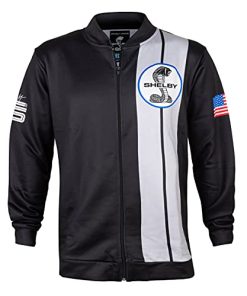 Chaqueta de Pista Shelby American Black Two Stripe |