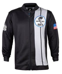 Chaqueta de Pista Cuatro Rayas Negra Shelby American |