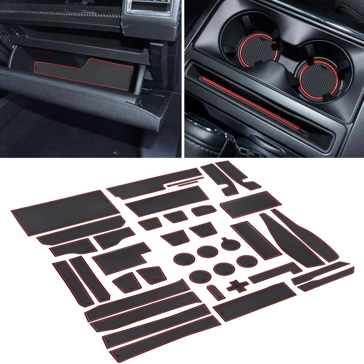 SENSHINE Accesorios para Ford F150 2021 2022 -Rojo