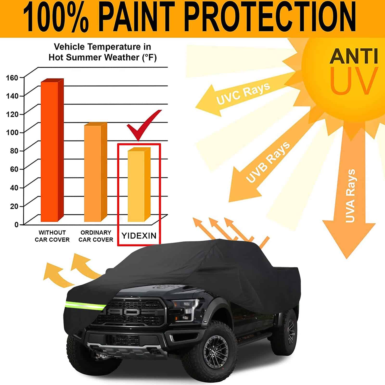 Fundas para autos impermeables Yixin para Ford F150 F250 - Imagen 7