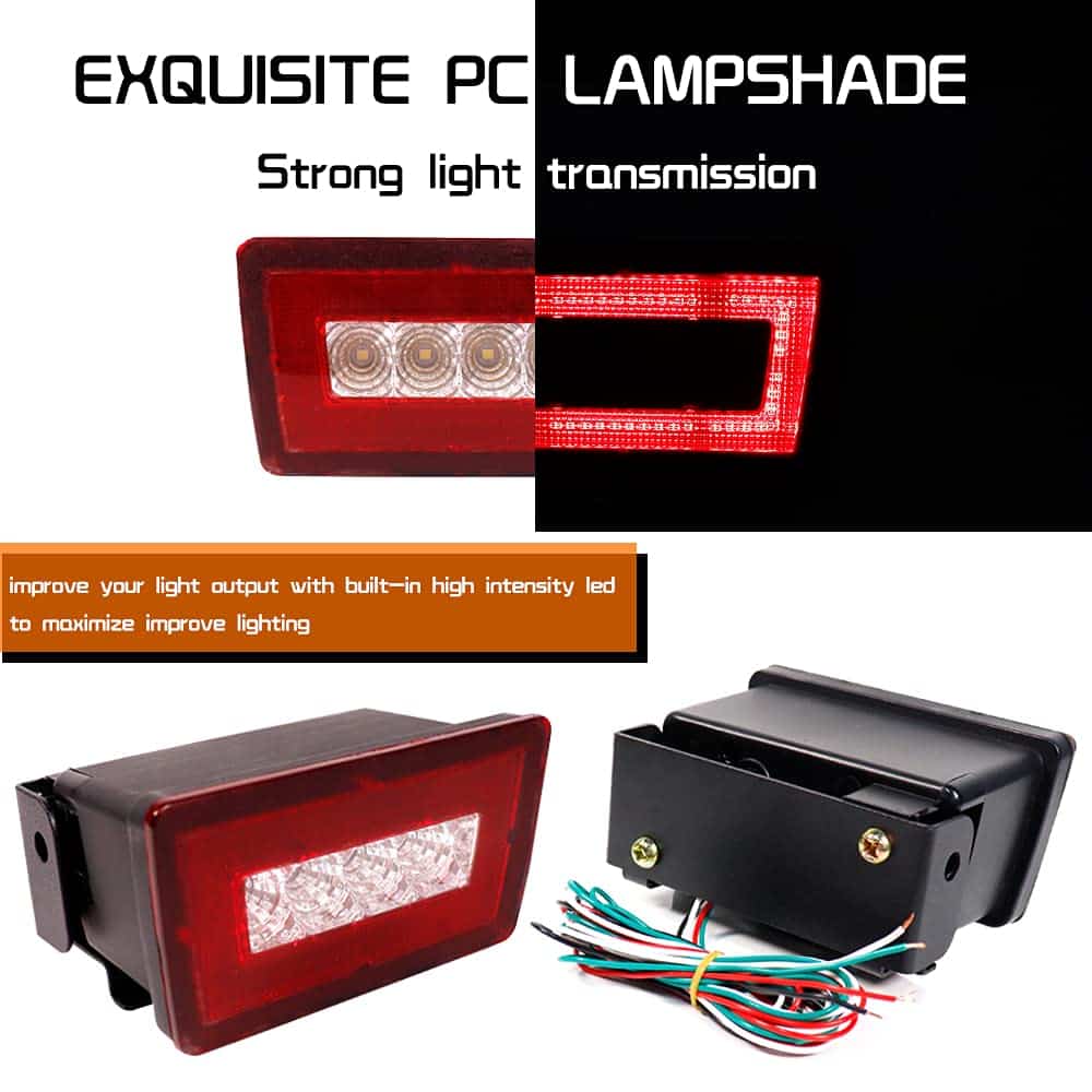 Kit de luz trasera 3 en 1 con lente roja LED para - Imagen 3