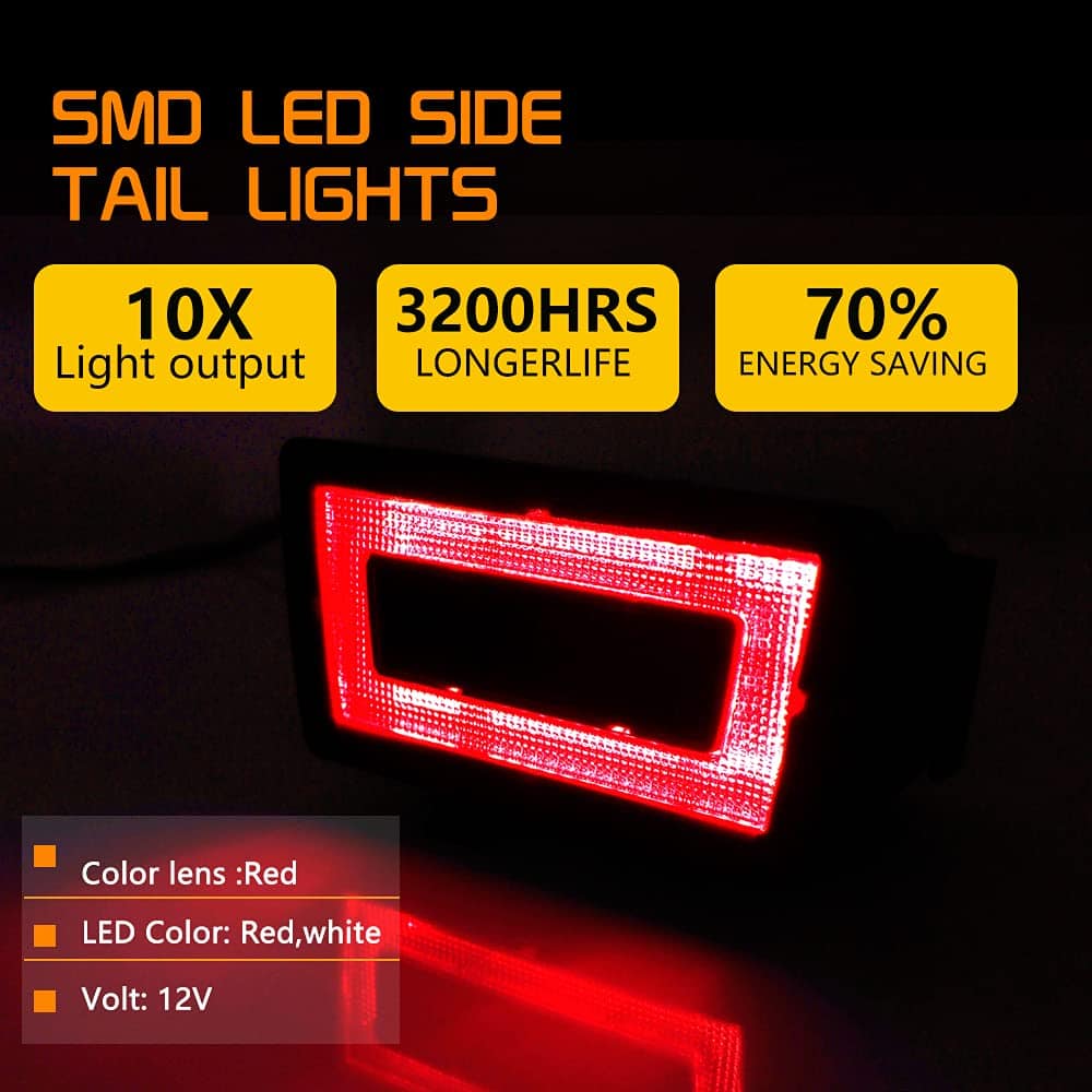 Kit de luz trasera 3 en 1 con lente roja LED para - Imagen 4