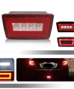 Kit de luz trasera 3 en 1 con lente roja LED para