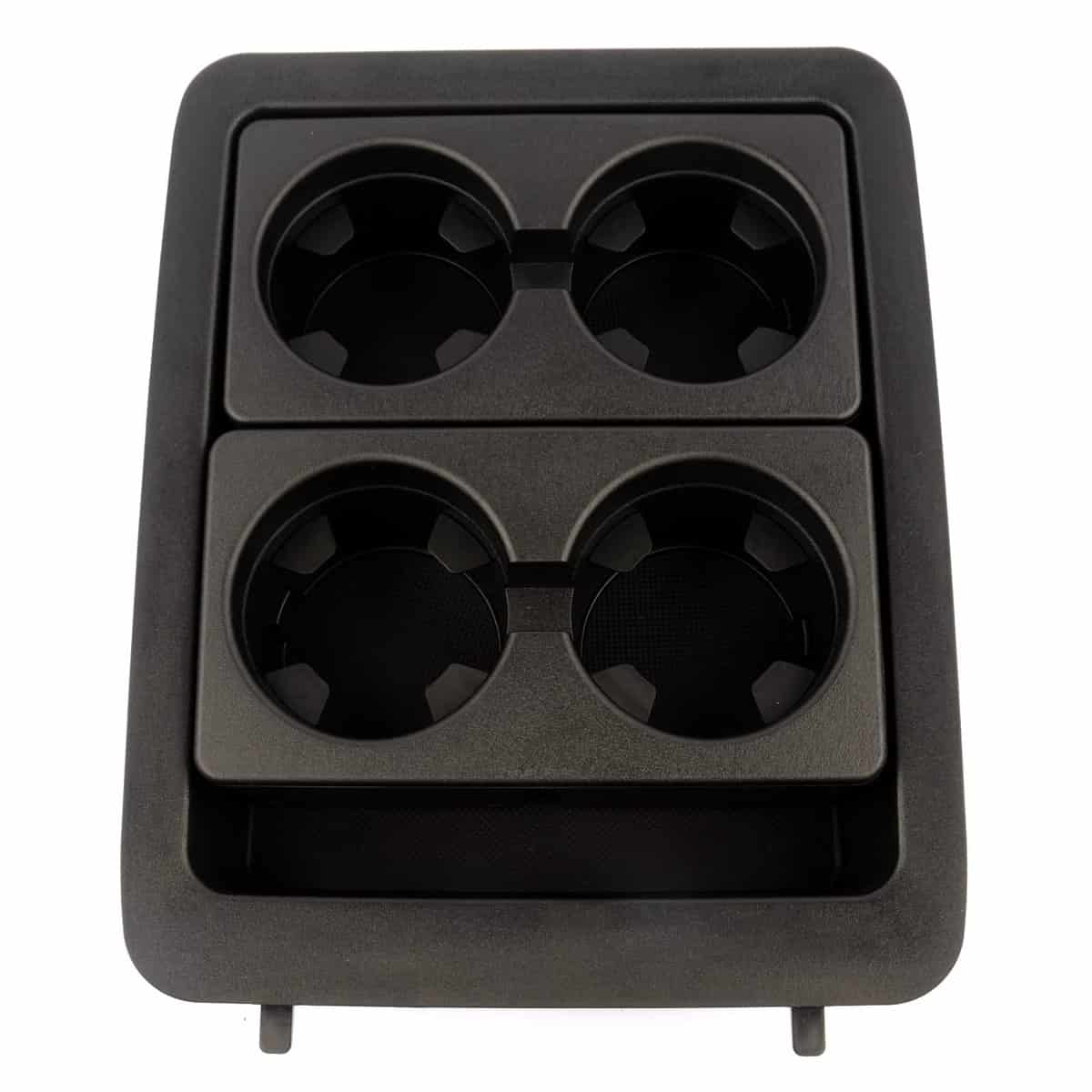 Bandeja de consola central con embellecedor de portavasos