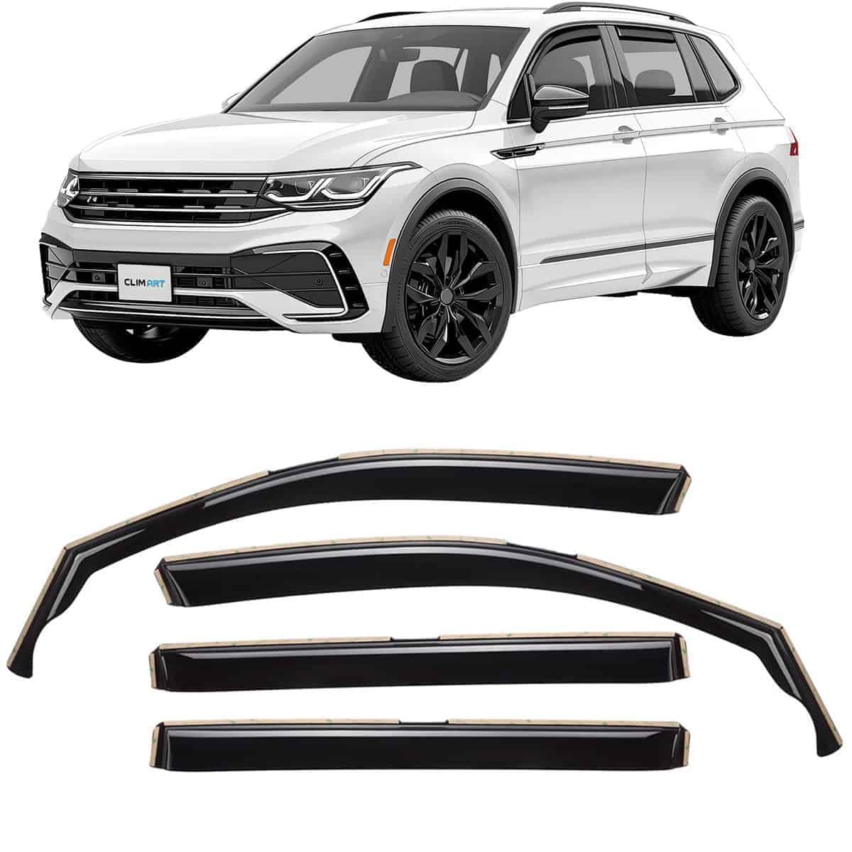 CLIM ART Deflectores de Lluvia para Ventana In-Channel