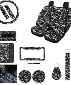 Juego de Fundas de Asientos de Coche con Estampado de