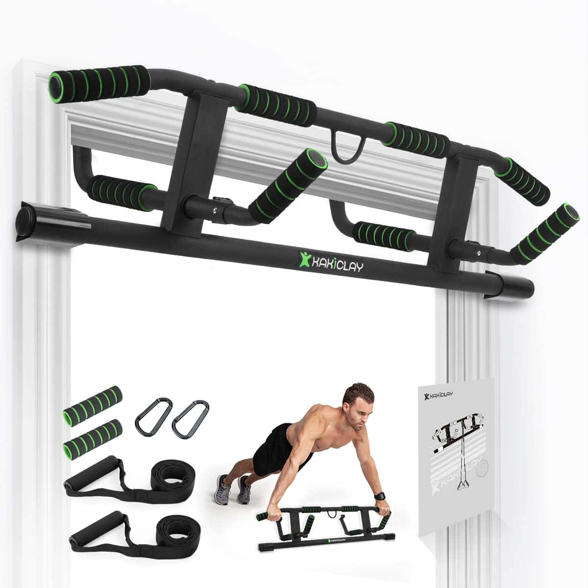 Barra de Dominadas Multi-Grip KAKICLAY 2025 con Tecnología