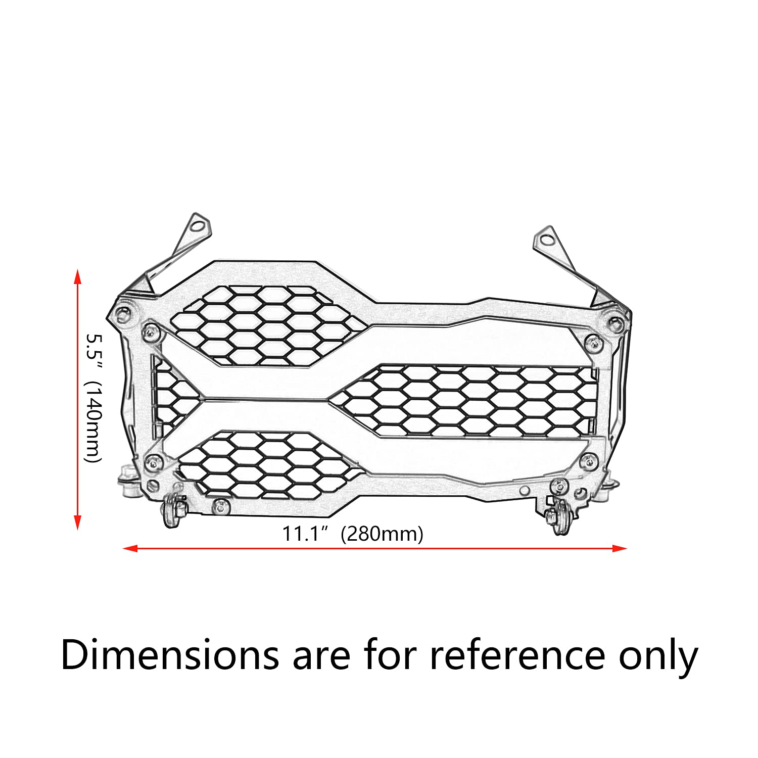 Protector de Faro para Motocicleta Rejilla de Protección - Imagen 7