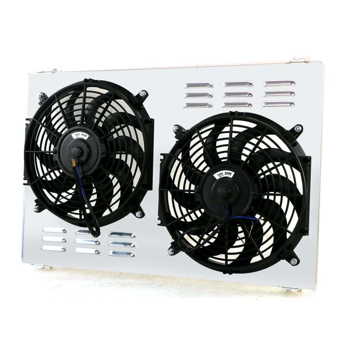 ECMRAD Radiador Shroud + Ventiladores Eléctricos de 12V - Imagen 5