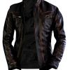 Chaqueta de Moto Café Racer para Hombre con Armadura