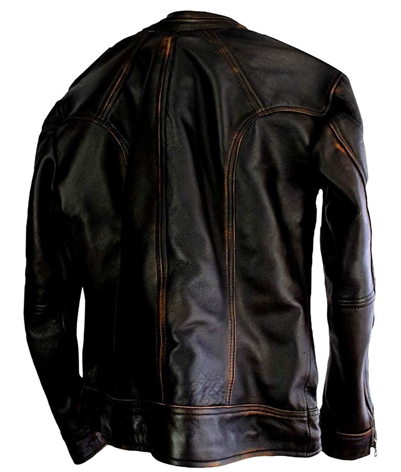 Chaqueta de Moto Café Racer para Hombre con Armadura - Imagen 3