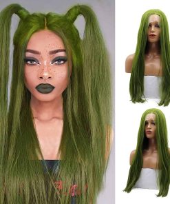 Pelucas de Encaje Frontal Verde Suave AFBeauty Verde Oliva