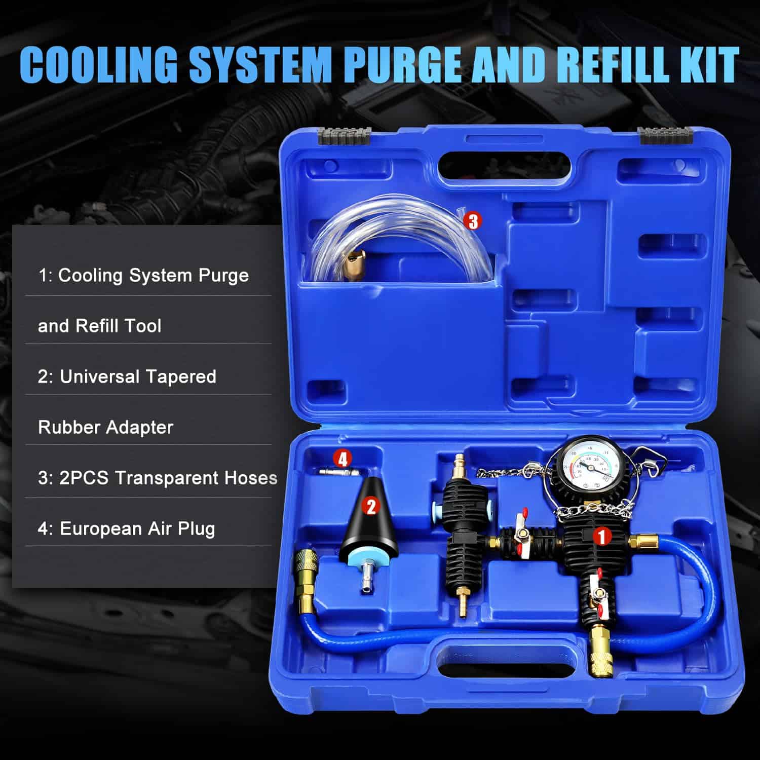 JIFETOR Kit de Herramientas de Purga de Vacío del Sistema - Imagen 3