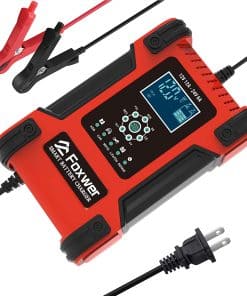 Cargador Inteligente FOXWER de 12 Amperios Totalmente