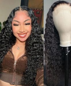 Pelucas de Encaje Onda Profunda 4x4 de Cabello Humano para