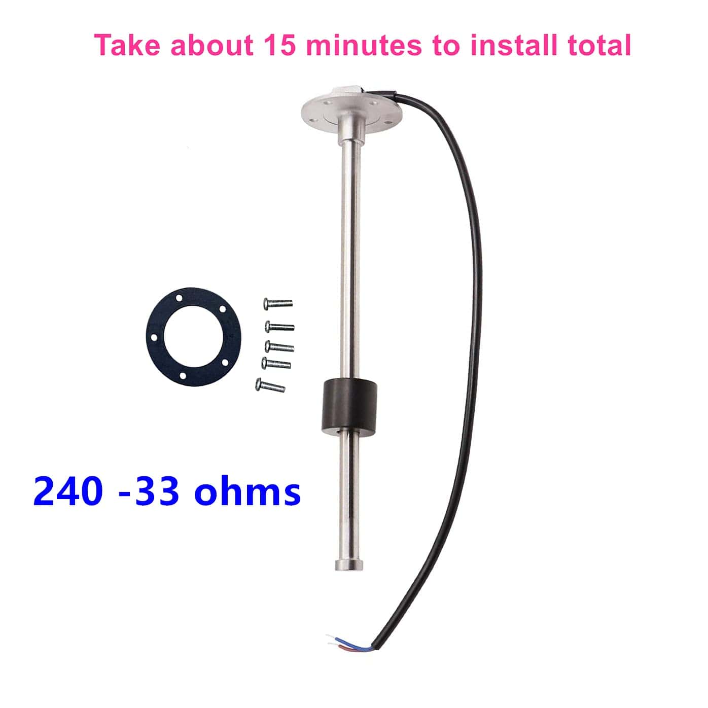 AODITECK 240-33 ohms 4"(100mm) Sensor de Nivel de - Imagen 3