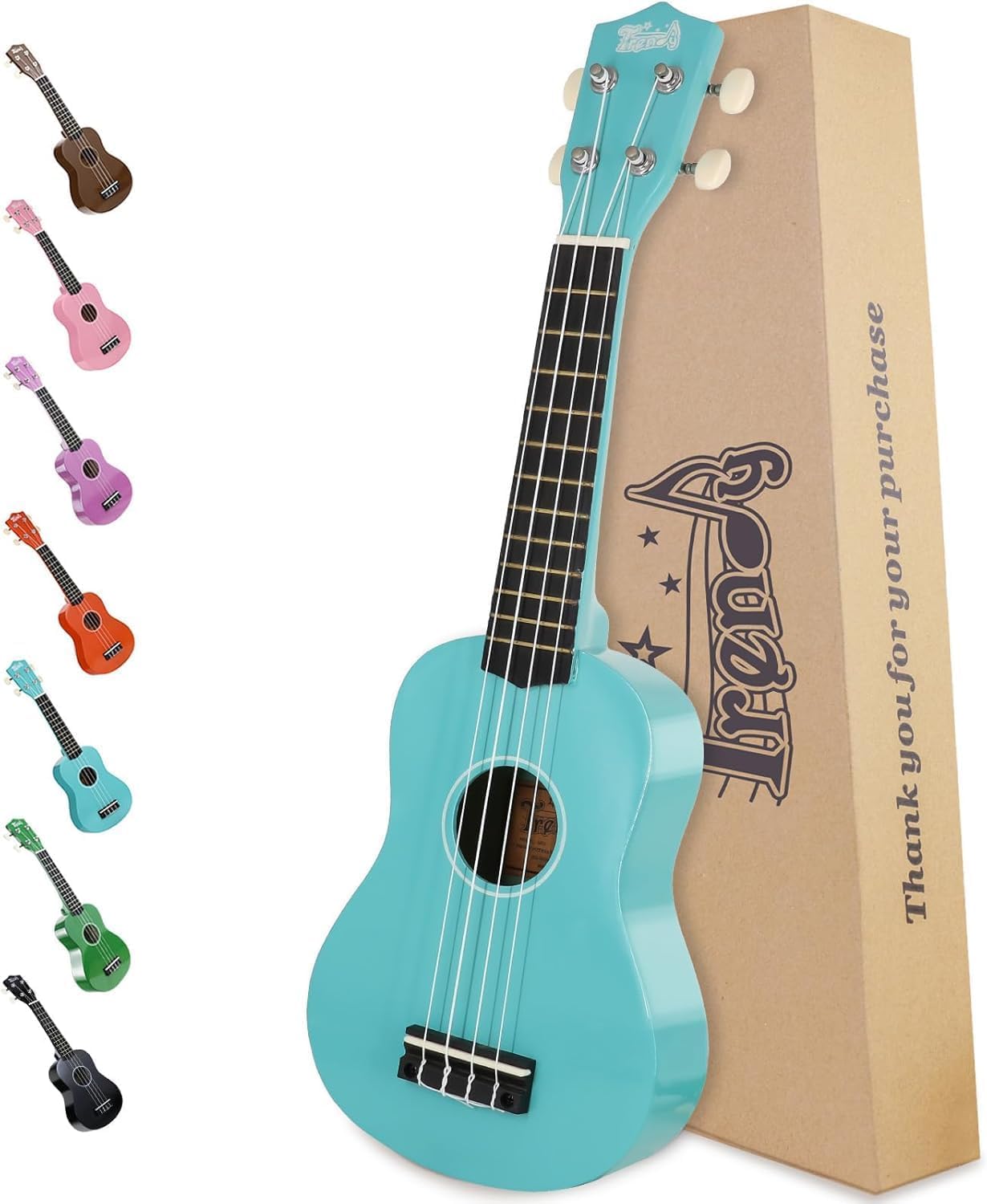 Ukelele Soprano de Moda para Principiantes 21 Pulgadas