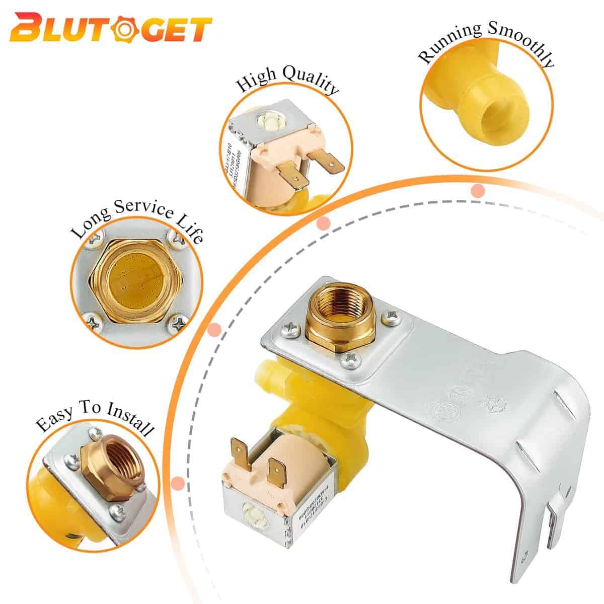 Válvula de entrada de agua para lavavajillas WD15X10014 - Imagen 3