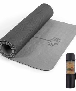 Tapete de Yoga Umineux Extra Grueso 1/3'' -Gris Glaciar y Ne