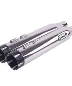 SHARKROAD Silenciador de Escape Cromado de 4.5 Pulgadas