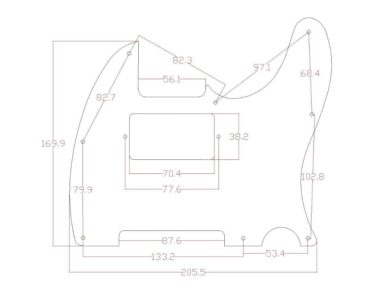 Dopro 8 Hole Aluminum Anodized Tele -Plata - Imagen 3