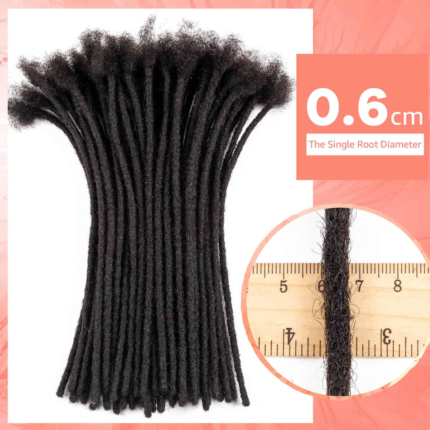 Extensiones de Dreadlocks de Cabello Humano 100% de Teresa - Imagen 4