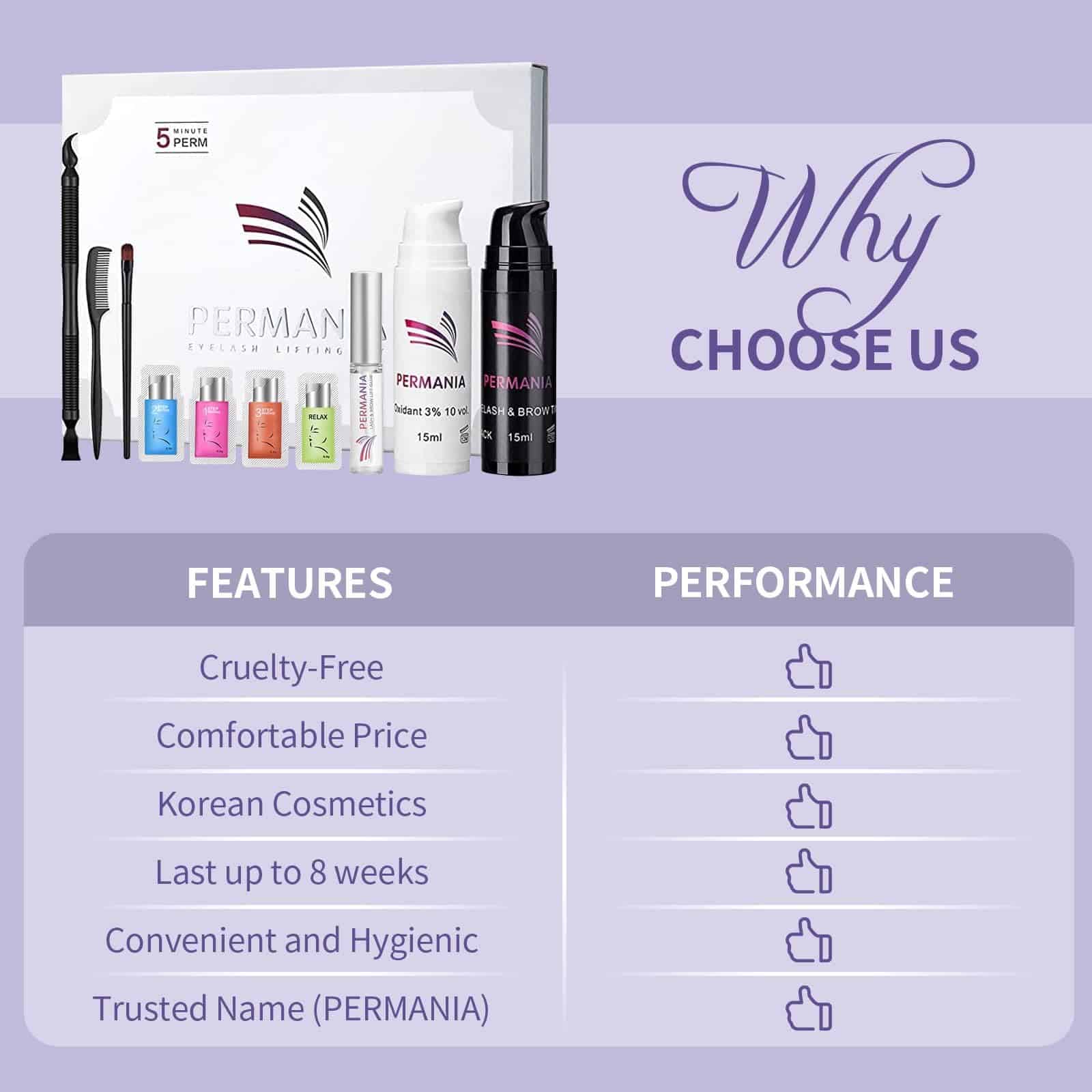 Kit de Levantamiento de Pestañas PERMANIA con Color Negro, - Imagen 8