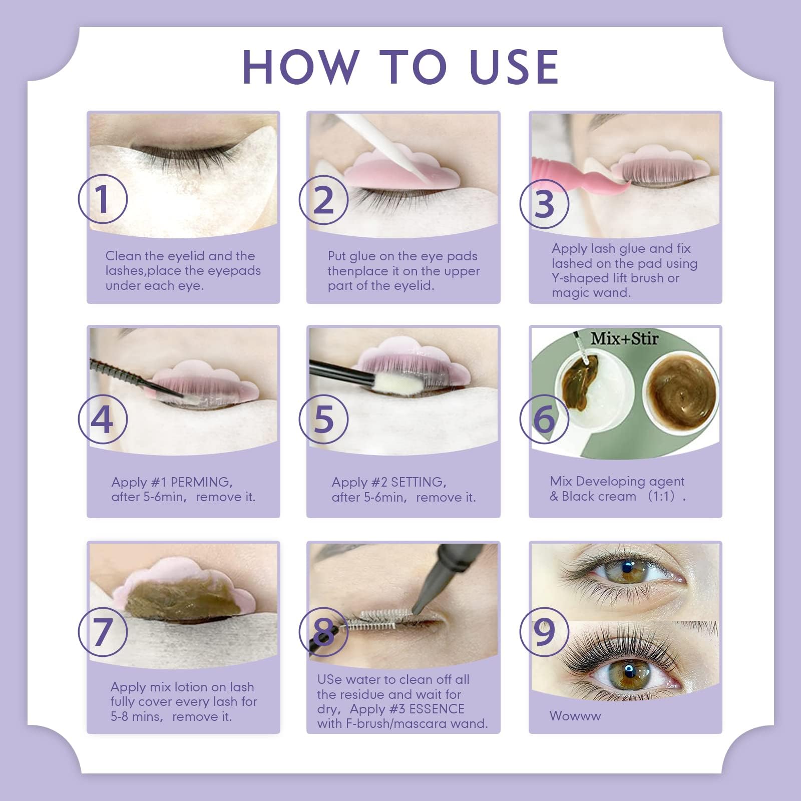 Kit de Levantamiento de Pestañas PERMANIA con Color Negro, - Imagen 7