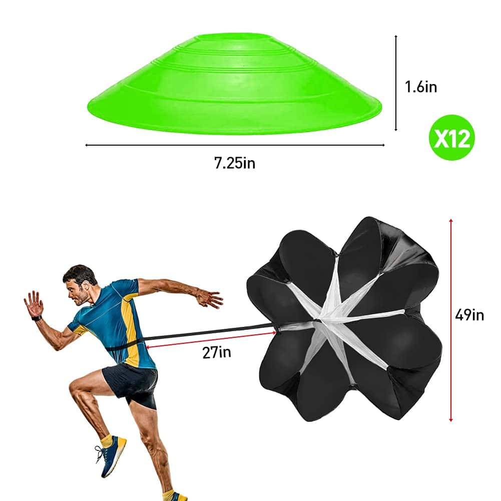 Set de Entrenamiento de Velocidad y Agilidad -Verde - Imagen 3