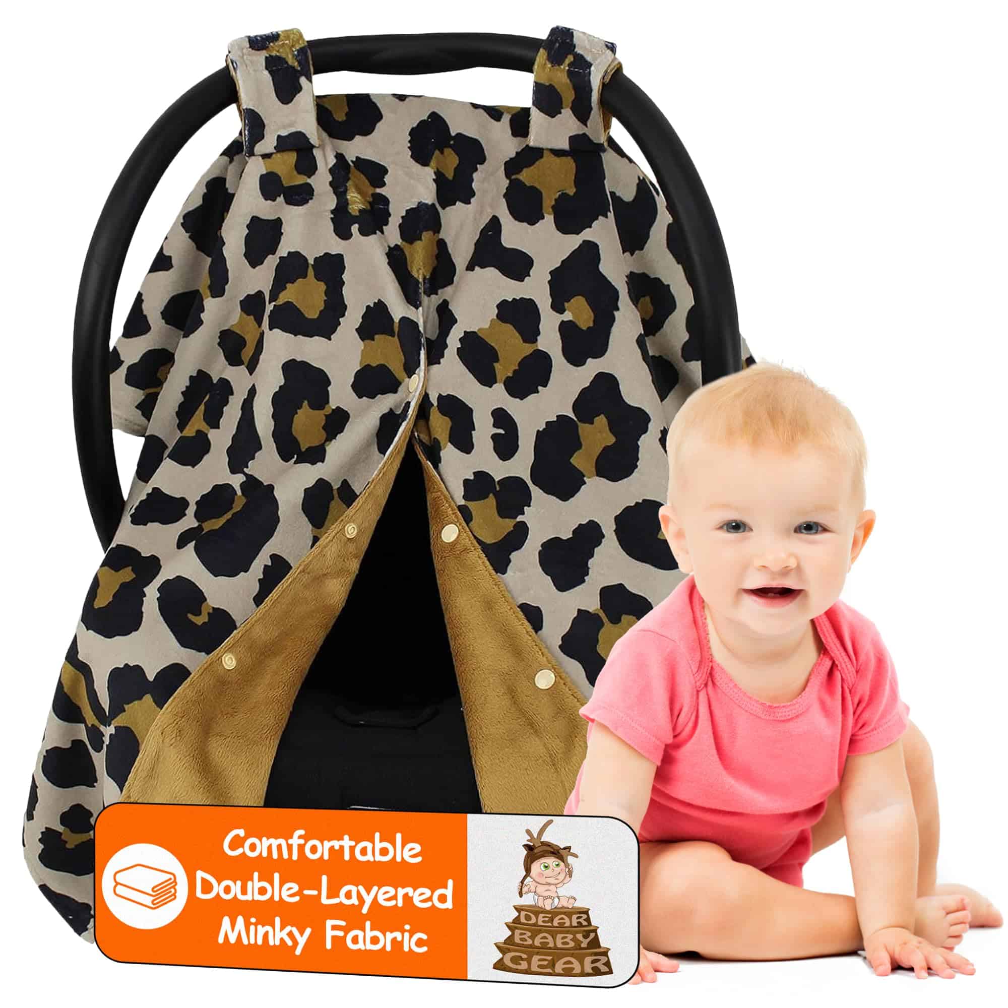 Porta Asiento de Coche Deluxe Dear Baby Gear, Estampado de
