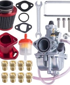 Kit de Carburador ORAEVY VM22 26mm Rojo para Pipa de