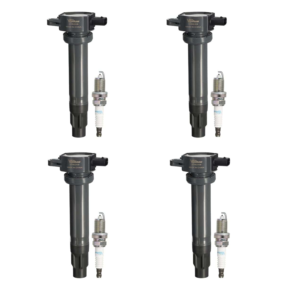 Paquete de Bobina de Encendido Vplus UF557 C1587 y Bujía de