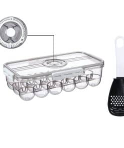 Contenedor de huevos para refrigerador JMSWENJUAN, Cubo de