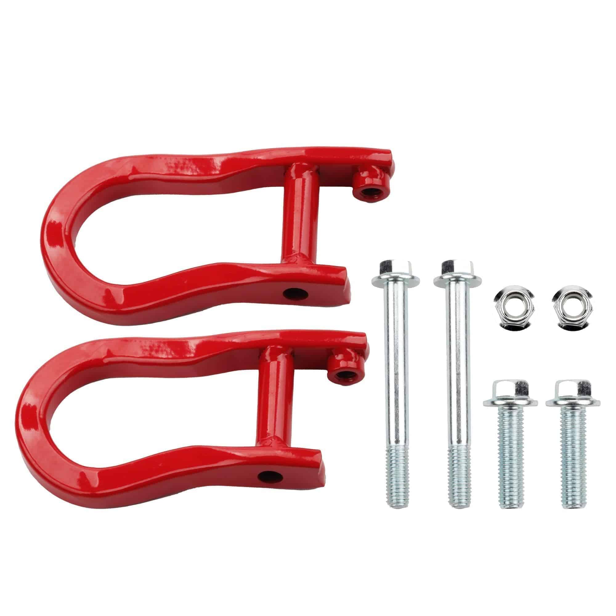 Ganchos de Remolque Delanteros Dasbecan -Rojo