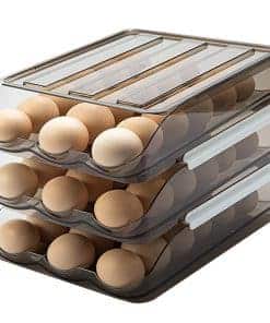Organizador de huevos memeyou para refrigerador con auto