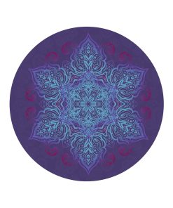 Tapete de Yoga de Meditación Redondo -Morado Oscuro