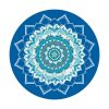 Tapete de yoga redondo de meditación de lujo Keolorn
