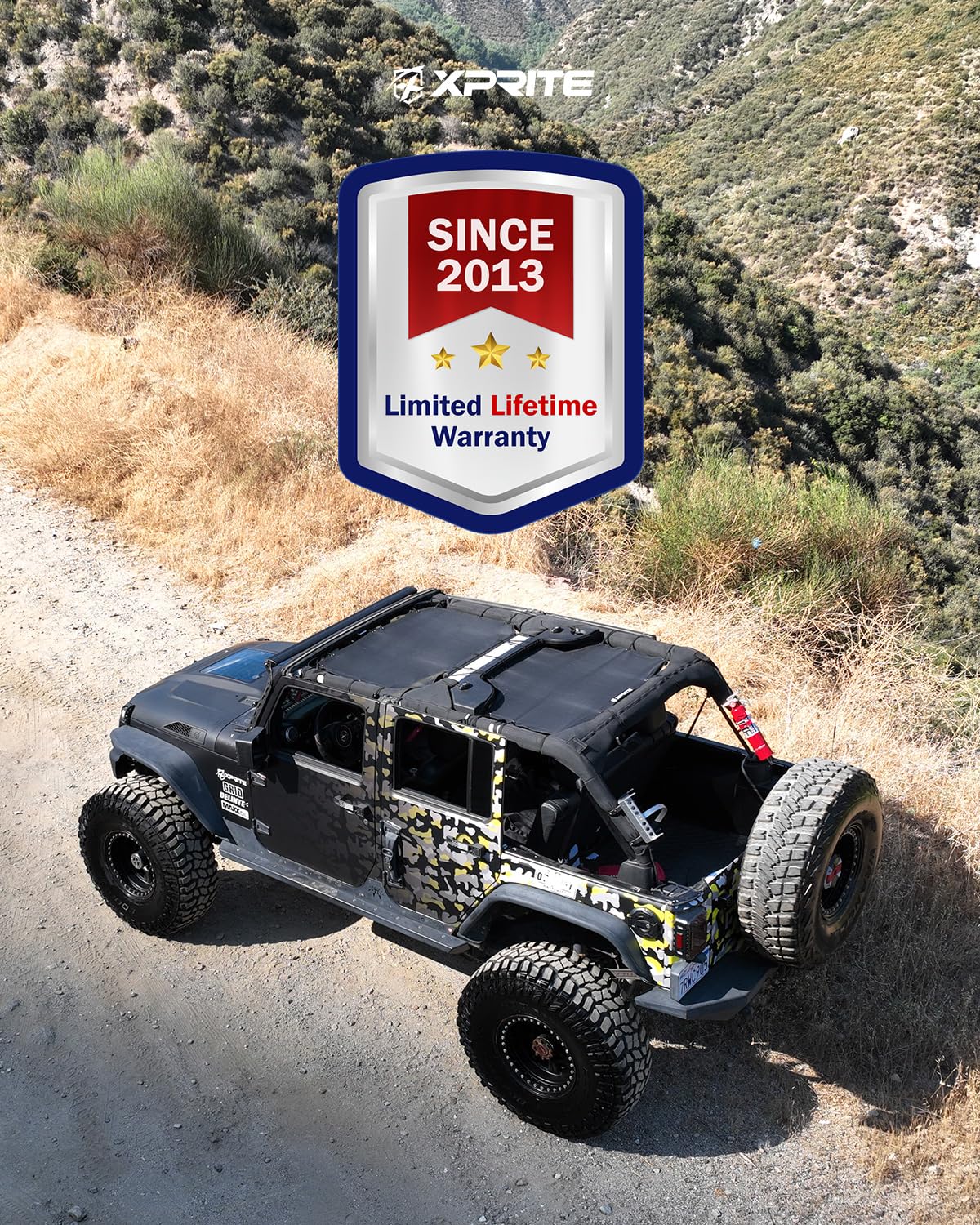 Xprite Sunshade Compatible with Jeep Wrangler JK JKU - Imagen 8