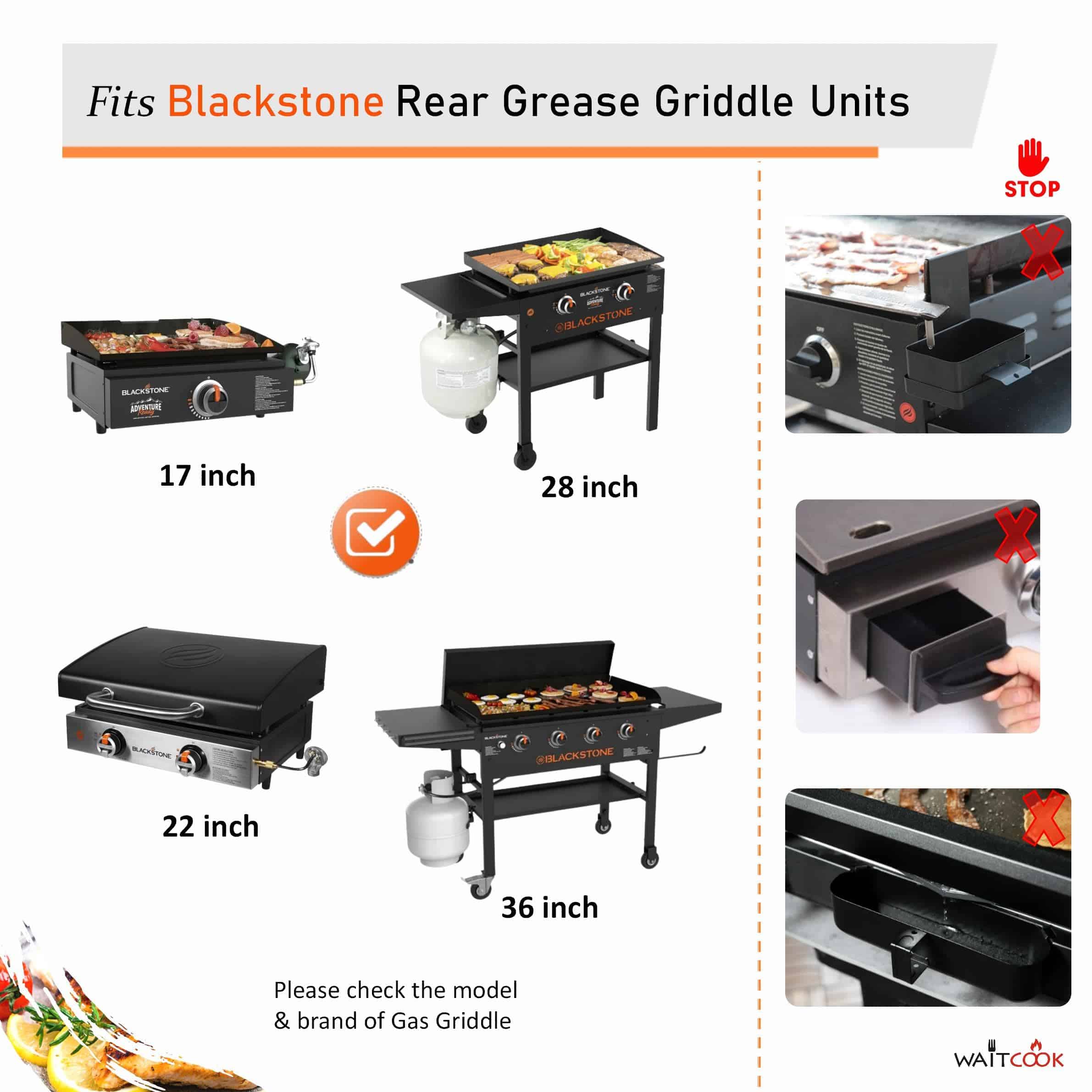 Recogedor de Grasa Trasero con 20 Liners Desechables para - Imagen 5