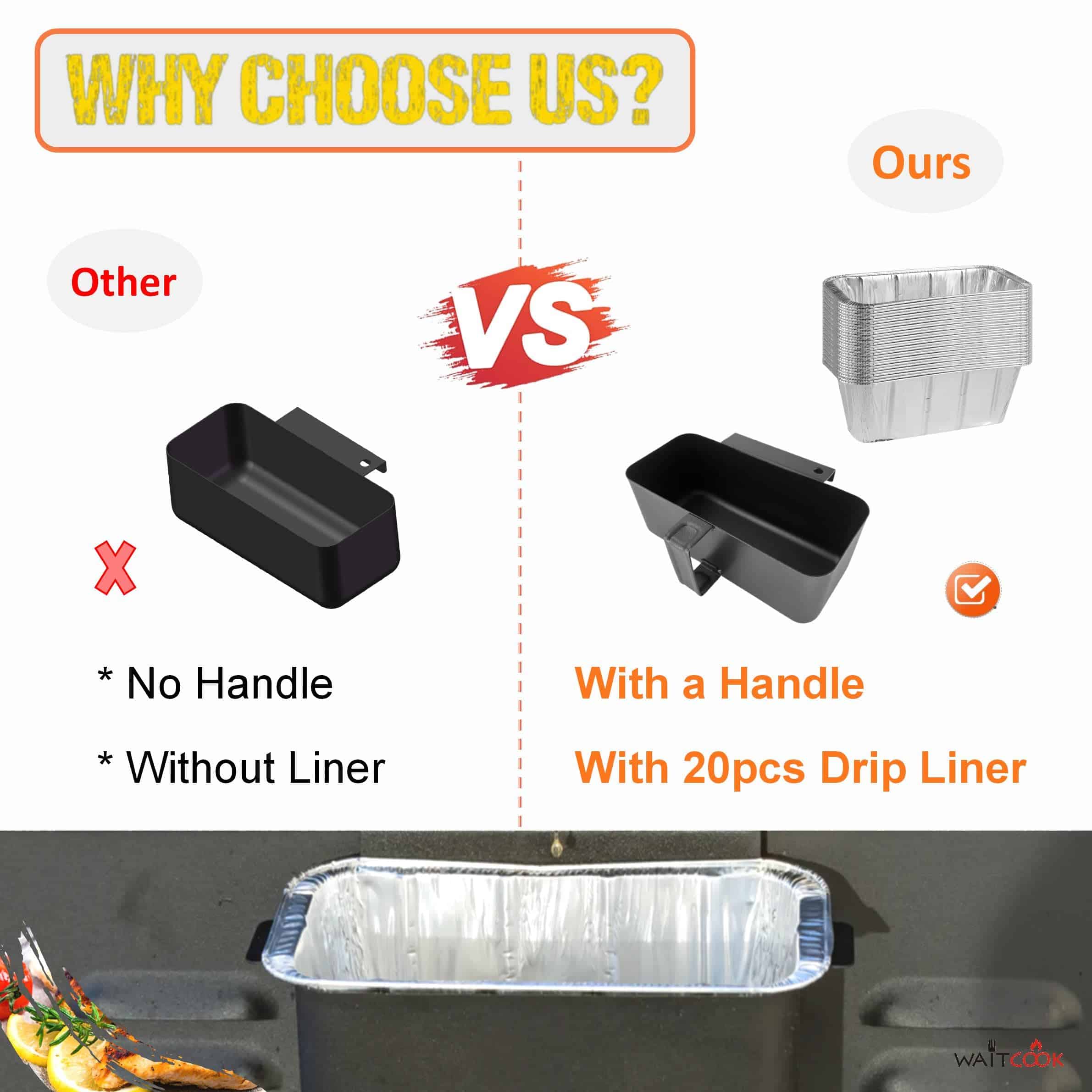 Recogedor de Grasa Trasero con 20 Liners Desechables para - Imagen 3