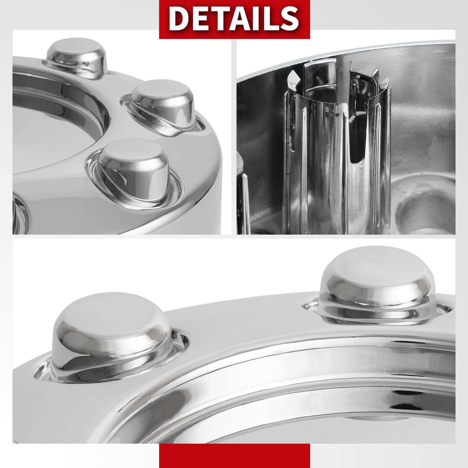 Tapas centrales de rueda KitsPro para Ford F-250 F-350 SRW - Imagen 7