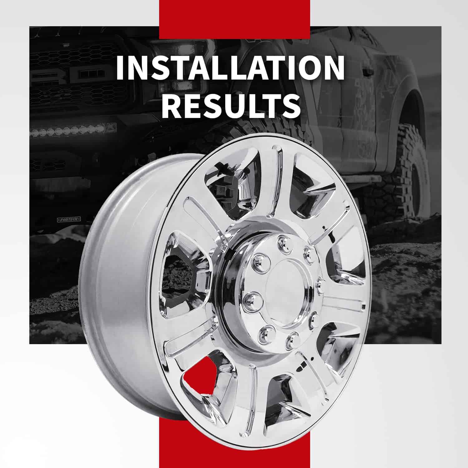 Tapas centrales de rueda KitsPro para Ford F-250 F-350 SRW - Imagen 5